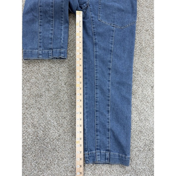 Happily Grey High Roller Denim Jumpsuit Overalls Women's S Blue Boho Farm Chore - Picture 9 of 9